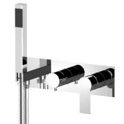   Falba süllyesztett csaptelep, Sapho XA52 PAX falba süllyesztett csaptelep zuhanyszettel, króm