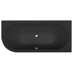   Kád, Sapho POLYSAN VIVA 78119.21 aszimmetrikus kád, jobbos, 175x80x47cm, matt fekete