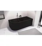 Kád, Sapho POLYSAN VIVA 78119.21 aszimmetrikus kád, jobbos, 175x80x47cm, matt fekete