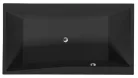 Kád, Sapho POLYSAN QUEST 78511.21 egyenes kád, 180x100x49cm, matt fekete