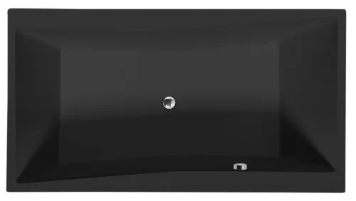 Kád, Sapho POLYSAN QUEST 78511.21 egyenes kád, 180x100x49cm, matt fekete
