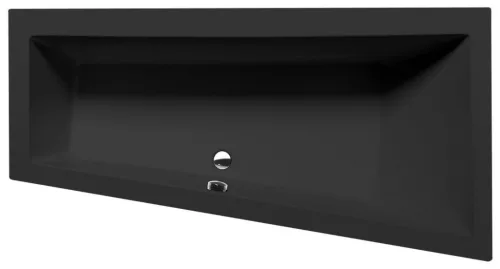 Kád, Sapho POLYSAN ANDRA R 78771.21 aszimmetrikus kád, jobbos, 180x90x45cm, matt fekete