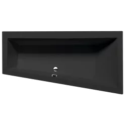   Kád, Sapho POLYSAN ANDRA R 81511.21 asszimetrikus kád, jobbos, 170x90x45cm, matt fekete