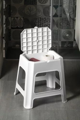 Fürdőszobai szék, Aqualine fürdőszobai szék, fehér 90902W