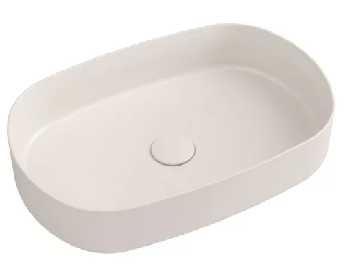 Mosdó, Sapho INFINITY OVAL 10NF65055-2K kerámiamosdó, 55x36cm, matt elefántcsont