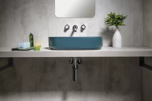 Mosdó, Sapho INFINITY OVAL 10NF65055-2P kerámiamosdó, 55x36cm, zöld