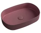 Mosdó, Sapho INFINITY OVAL 10NF65055-2R kerámiamosdó, 55x36cm, gesztenye vörös
