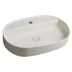   Mosdó, Sapho INFINITY OVAL 10NF65060-2K kerámiamosdó, 60x40cm, elefántcsont