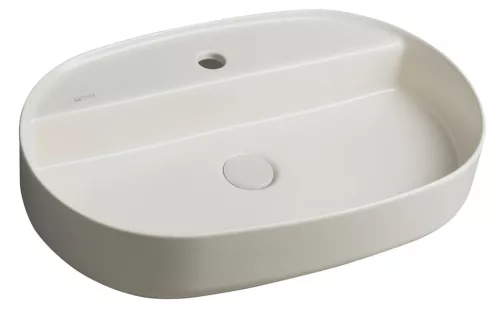 Mosdó, Sapho INFINITY OVAL 10NF65060-2K kerámiamosdó, 60x40cm, elefántcsont