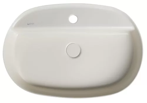 Mosdó, Sapho INFINITY OVAL 10NF65060-2K kerámiamosdó, 60x40cm, elefántcsont