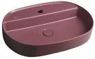 Mosdó, Sapho INFINITY OVAL 10NF65060-2R kerámiamosdó, 60x40cm, gesztenye vörös