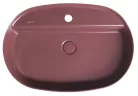 Mosdó, Sapho INFINITY OVAL 10NF65060-2R kerámiamosdó, 60x40cm, gesztenye vörös