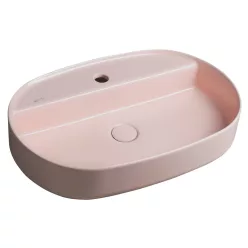   Mosdó, Sapho INFINITY OVAL 10NF65060-2S kerámiamosdó, 60x40cm, matt lazac