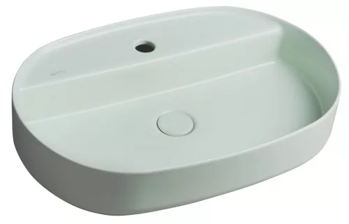Mosdó, Sapho INFINITY OVAL 10NF65060-2T kerámiamosdó, 60x40cm, matt mentol