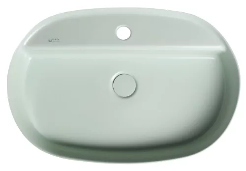 Mosdó, Sapho INFINITY OVAL 10NF65060-2T kerámiamosdó, 60x40cm, matt mentol