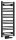 Egyenes radiátor, Sapho BRUCKNER ALBRECHT 600.111.6 radiátor, 400x930 mm, matt fekete