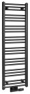 Egyenes radiátor, Sapho BRUCKNER ALBRECHT 600.112.6 radiátor,  400x1250 mm, matt fekete