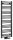 Egyenes radiátor, Sapho BRUCKNER ALBRECHT 600.112.6 radiátor,  400x1250 mm, matt fekete