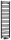 Egyenes radiátor, Sapho BRUCKNER ALBRECHT 600.113.6 radiátor, 400x1570 mm, matt fekete