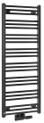 Egyenes radiátor, Sapho BRUCKNER ALBRECHT 600.114.6 radiátor,500x1250 mm, matt fekete