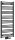 Egyenes radiátor, Sapho BRUCKNER ALBRECHT 600.114.6 radiátor,500x1250 mm, matt fekete
