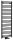 Egyenes radiátor, Sapho BRUCKNER ALBRECHT 600.115.6 radiátor, 500x1570 mm, matt fekete