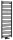 Egyenes radiátor, Sapho BRUCKNER ALBRECHT 600.115.6 radiátor, 500x1570 mm, matt fekete
