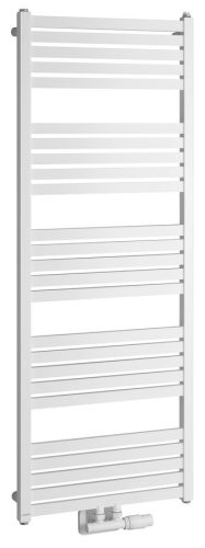 Egyenes radiátor, Sapho BRUCKNER GRUNT 600.122.4 fürdőszobai radiátor, 500x1330mm, fehér