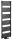 Egyenes radiátor, Sapho BRUCKNER GRUNT 600.123.6 fürdőszobai radiátor, 500x1610mm, matt fekete