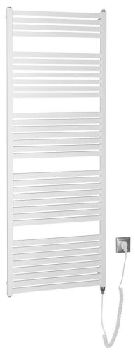 Egyenes radiátor, Aqualine TONDI-E elektromos fürdőszobai radiátor DE490T, 600x1690mm, fehér