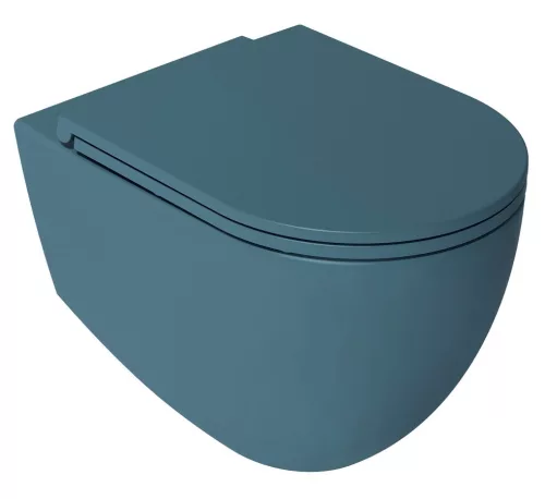 WC tető, Sapho ISVEA INFINITY SLIM 40KF0545I-S WC-ülőke, soft close, benzin zöld