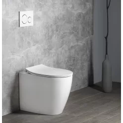   WC, Sapho SENTIMENTI 10SM10004SV álló WC Rimless, SmartFixPlus, 36x52cm