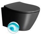 WC, Sapho GSI MODO 981626 fali WC, Swirlflush, 37x52cm, matt fekete
