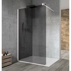   Walk-in, Sapho VARIO WHITE GX1310GX1015 WALK-IN fix zuhanyfal füst üveggel 1000mm, matt fehér Wal