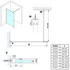 Walk-in, Sapho VARIO WHITE GX1390GX1015 WALK-IN fix zuhanyfal füst üveggel 900mm, matt fehér Walk