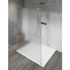   Walk-in, Sapho VARIO GOLD MATT GX1414-02 WALK-IN fix zuhanyfal matt üveggel 1400mm, matt arany Wa