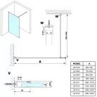 Walk-in, Sapho VARIO WHITE GX1414GX1015 WALK-IN fix zuhanyfal matt üveggel 1400mm, matt fehér Wal