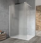 Walk-in, Sapho VARIO WHITE GX1470GX1015 WALK-IN fix zuhanyfal matt üveggel 700mm, matt fehér Walk