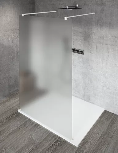 Walk-in, Sapho VARIO WHITE GX1470GX2215 WALK-IN fix zuhanyfal matt üveggel 700mm, matt fehér Walk