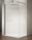 Walk-in, Sapho VARIO BLACK GX1510-06 WALK-IN zuhanyfal Nordic üveggel 1000mm, fekete színű Walk-i