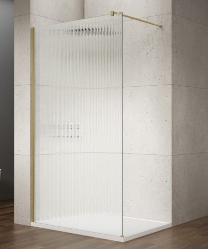 Walk-in, Sapho VARIO GOLD MATT GX1510-10 WALK-IN zuhanyfal Nordic üveggel 1000mm, matt arany szín