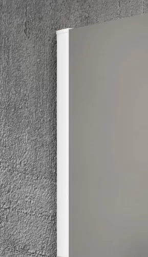 Walk-in, Sapho VARIO WHITE GX1511-07 WALK-IN zuhanyfal Nordic üveggel 1100mm, matt fehér színű Wa