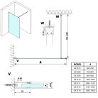 Walk-in, Sapho GELCO VARIO GX1512 Walk-In zuhanyfal, 1200x2000mm, Nordic üveg