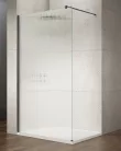 Walk-in, Sapho VARIO BLACK GX1512-06 WALK-IN zuhanyfal Nordic üveggel 1200mm, fekete színű Walk-i