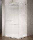 Walk-in, Sapho VARIO WHITE GX1512-07 WALK-IN zuhanyfal Nordic üveggel 1200mm, matt fehér színű Wa
