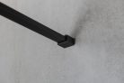 Walk-in, Sapho VARIO BLACK GX1514-02 Walk-in zuhanyfal Nordic üveggel 1400mm, fekete színű Walk-i