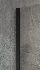 Walk-in, Sapho VARIO BLACK GX1514-06 WALK-IN zuhanyfal Nordic üveggel 1400mm, fekete színű Walk-i