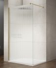 Walk-in, Sapho VARIO GOLD MATT GX1514-10 WALK-IN zuhanyfal Nordic üveggel 1400mm, matt arany szín