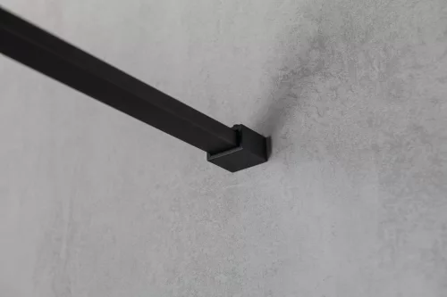 Walk-in, Sapho VARIO BLACK GX1570-02 Walk-in zuhanyfal Nordic üveggel 700mm, fekete színű Walk-in