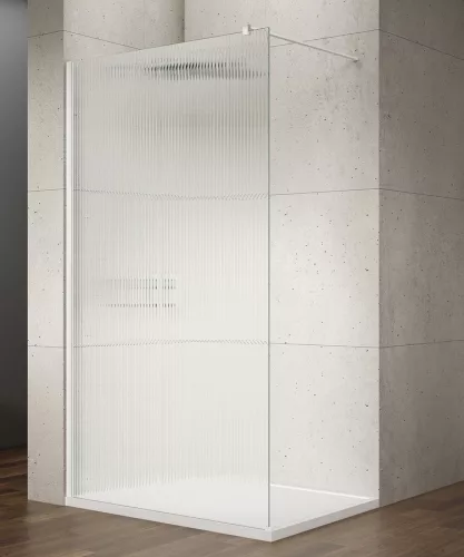 Walk-in, Sapho VARIO WHITE GX1570-07 WALK-IN zuhanyfal Nordic üveggel 700mm, matt fehér színű Wal